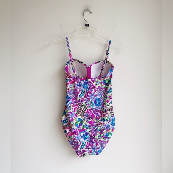 STELLA PARKER Flower Power One Piece Swimsuit Size Small - Picture 2 of 4